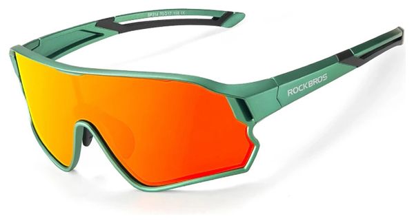Cycling glasses polarized green kids ROCKBROS