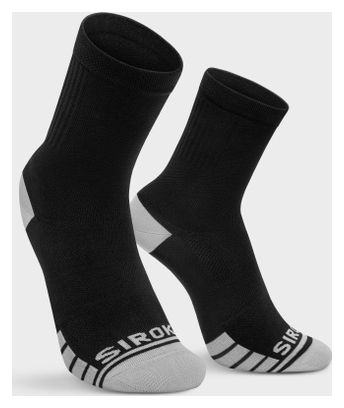 Chaussettes gravel Cyclisme Homme et Femme GS1 Black Noir