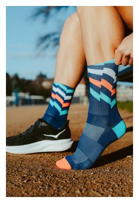 Incylence Waves Tricolour Socks Blue