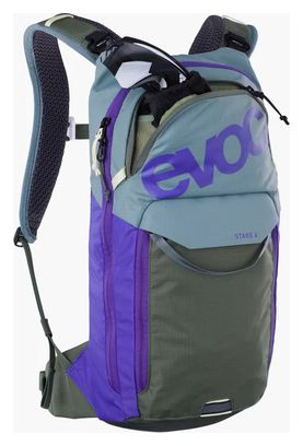 Zaino Evoc Stage 6L + sacca idrica 2L viola e verde scuro