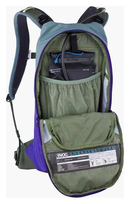 Zaino Evoc Stage 6L + sacca idrica 2L viola e verde scuro
