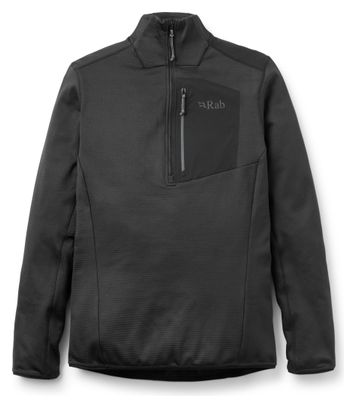 Heren RAB Ascendor 1/2 Zip Fleece Zwart