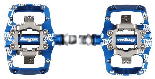 Pair of Hope Union TC Clip Automatic Pedals Blue