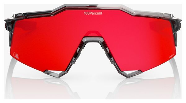 100% Speedcraft MLB Authentic Polished Translucent Gray Fire Red Mirrored Sunglasses