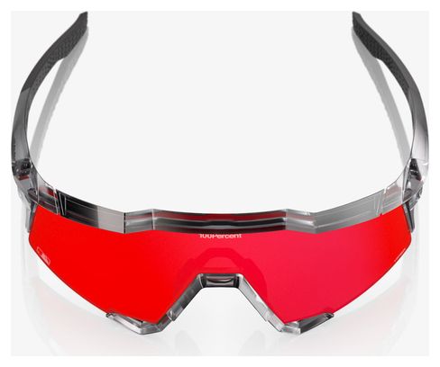 100% Speedcraft MLB Authentic Polished Translucent Gray Fire Red Mirrored Sunglasses