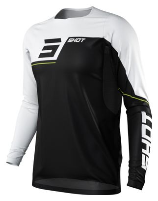 Shot Rogue Revolt Long Sleeve Jersey Black White