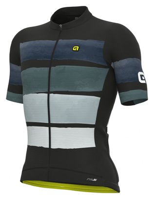 Maillot Alé Track Mangas Cortas Gris/Negro