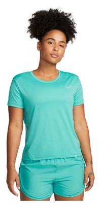 Camiseta de manga corta Nike Dri-Fit Miler para mujer Azul