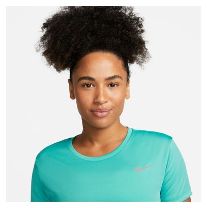 Camiseta de manga corta Nike Dri-Fit Miler para mujer Azul
