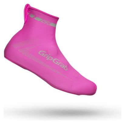 Gripgrab RaceAero Hi-Vis Lightweight Lycra Pink Copriscarpe