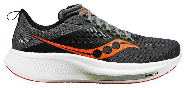 <strong>Zapatillas Saucony Ride 17</strong>LARGE Gris <strong>Naranja</strong>