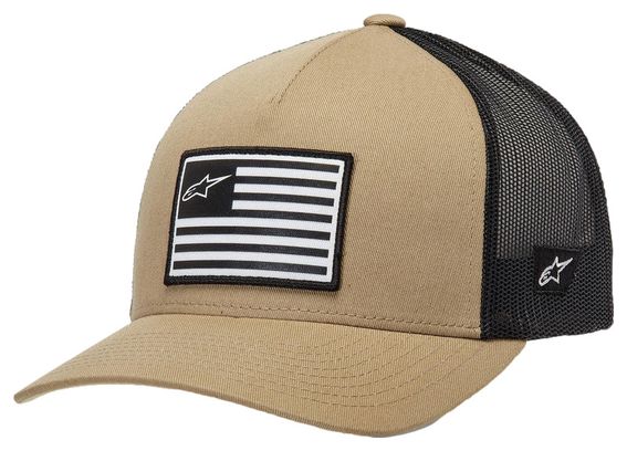 Gorra Bandera AlpineStars Beige/Negro