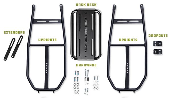 Old Man Mountain Impala Lowrider Black Front Luggage Rack
