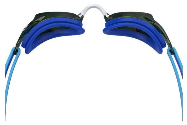Occhialini da nuoto Speedo Junior Vanquisher 3.0 Mirror Blu Cobalto Pop/Oro Specchio