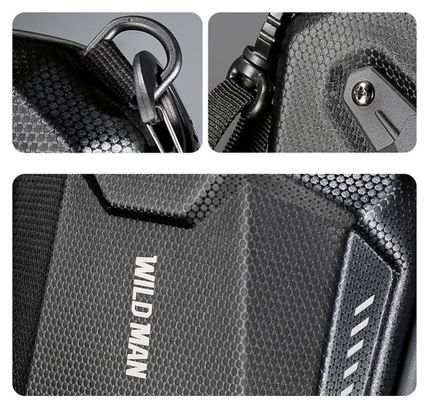 Bike handlebar bag 2L black WILD MAN