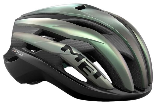 Met Trenta 3K Carbon Mips Road Helmet Iridescent Green