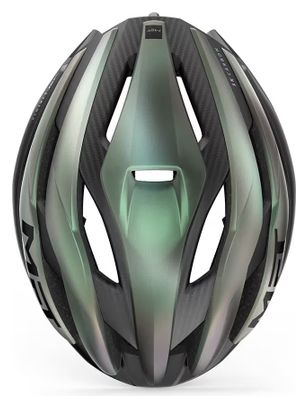 Casco de carretera Met <p> <strong>Trenta 3 </strong> </p>K Carbon <p> <strong>Mips </strong> </p>Verde iridiscente