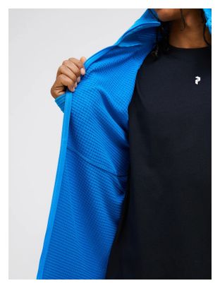 Peak Performance Trail Fleece Polartec Zip Hood Blue