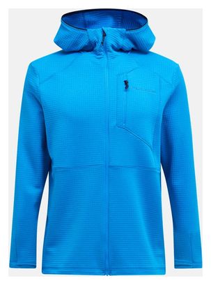 Peak Performance Trail Fleece Polartec Zip Hood Blue