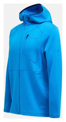 Peak Performance Trail Fleece Polartec Zip Hood Blue