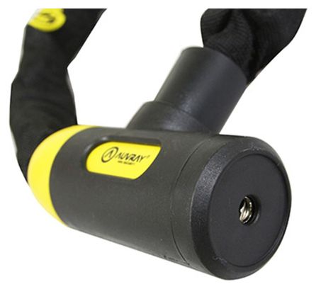 AUVRAY - Chaine Antivol Vélo C-Bloc ø8mm - Longueur 100cm Avec Serrure Intégrée