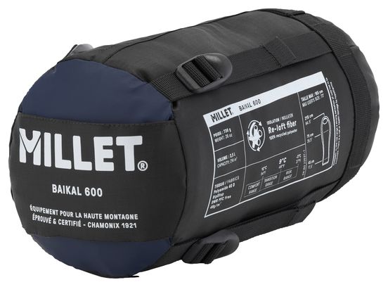 Saco de dormir Millet Baikal 600 azul