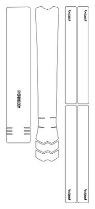 Kit de Protection Cadre Dyedbro Frame Clear Transparent Effet Mat Logo Noir