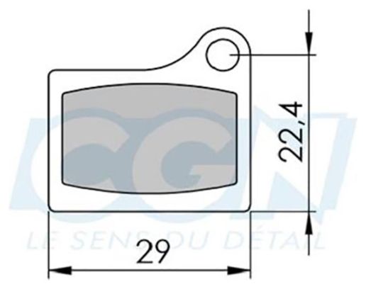 Plaquette frein vtt 35 clarks sintered adapt. Shimano m555 (pr)