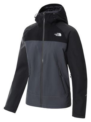 Chaqueta impermeable gris The North Face Stratos para mujer