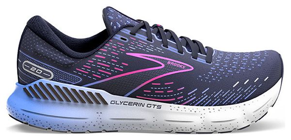 Brooks Glycerin GTS 20 Women's Running Shoes Blue Pink