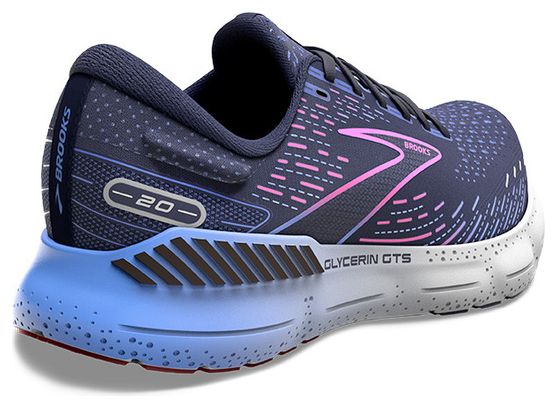 Brooks Glycerin GTS 20 Women's Running Shoes Blue Pink