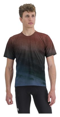 Sportful Flow Giara Technisches T-Shirt Blau/Rot