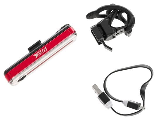 Feu arrière LED rouge pour vélo rechargeable par USB 60 lm