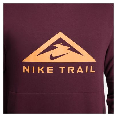 Sweat à capuche Nike Dri-Fit Trail Magic Hour Rouge Jaune