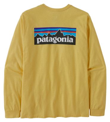 T-Shirt Manches Longues Patagonia P-6 Logo Responsibili-Tee Jaune