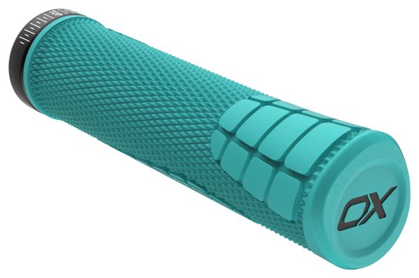 Pair of SQlab 7OX Pro 2.0 Turquoise Blue Grips