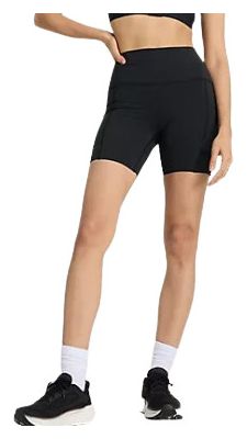 Hoch geschnittene Radhose New Balance Sleek Pocket 9in Schwarz Damen