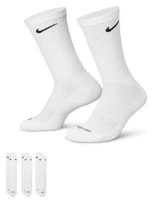 Nike Everyday Plus Cushioned White Socks (3 pairs)