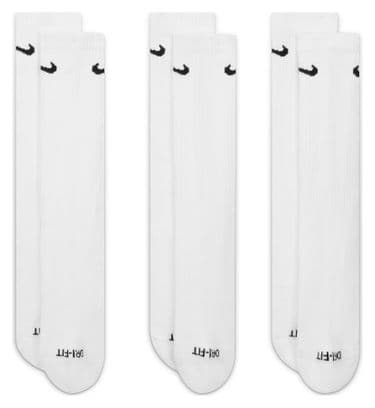 Nike Everyday Plus Cushioned White Socks (3 pairs)