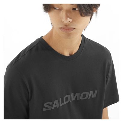 T-shirt manches courtes Salomon Logo Noir Homme