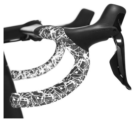 Supacaz Super Sticky Kush Limited Splat Neon Black / White Hanger Tape with Caps