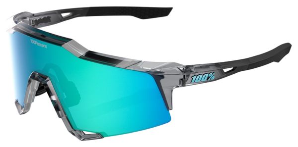 100% Speedcraft MLB Authentic Polished Translucent Gray Blue Topaz Mirrored Sunglasses