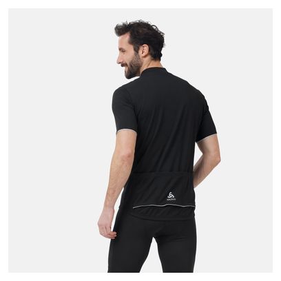Maglia Odlo Essential manica corta 1/2 zip nera
