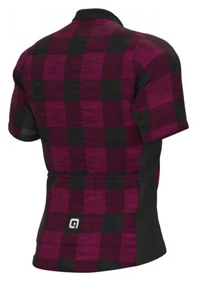 Alé Scottish Burgundy Short Sleeve Jersey