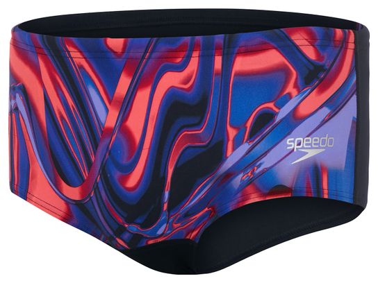 Mannen Allover 14cm Zwempak Zwart/Roze/Blauw
