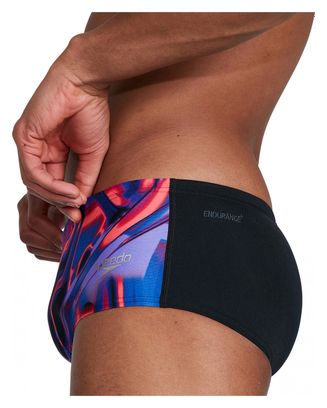 Mannen Allover 14cm Zwempak Zwart/Roze/Blauw