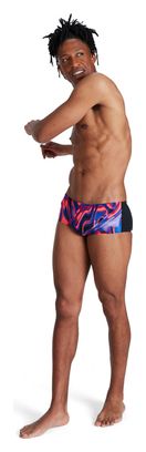 Mannen Allover 14cm Zwempak Zwart/Roze/Blauw