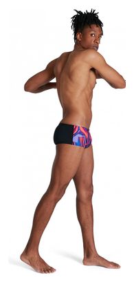 Mannen Allover 14cm Zwempak Zwart/Roze/Blauw