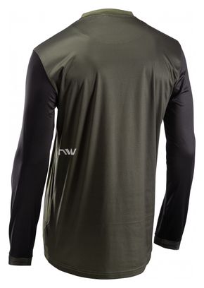 Northwave Sharp Long Sleeve Jersey Groen/Zwart