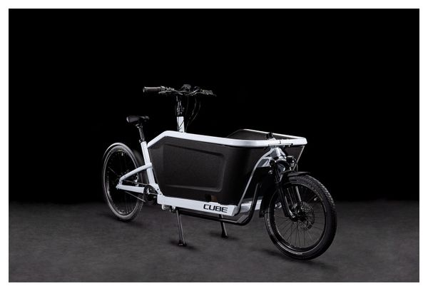 Vélo Cargo Électrique Cube Cargo Hybrid 500 Enviolo Cargo 500 Wh 20/27.5'' Blanc Flash